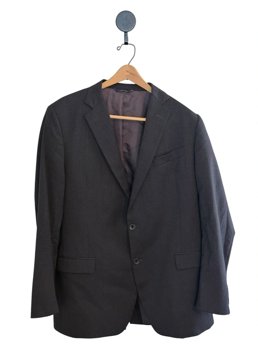 Brooks Brothers 1818 Fitzgerald x Togna Estrato Wool Dark Gray Blazer 44L
